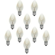 Salt Lamp Bulbs, Scentsy Light Bulbs for Plug in Wax Warmer,15 Watt Night Light Bulbs,E12 Bulbs for Scentsy Wax Melter and Candle Warmers,C7 Bulb Shape (10 Pack)